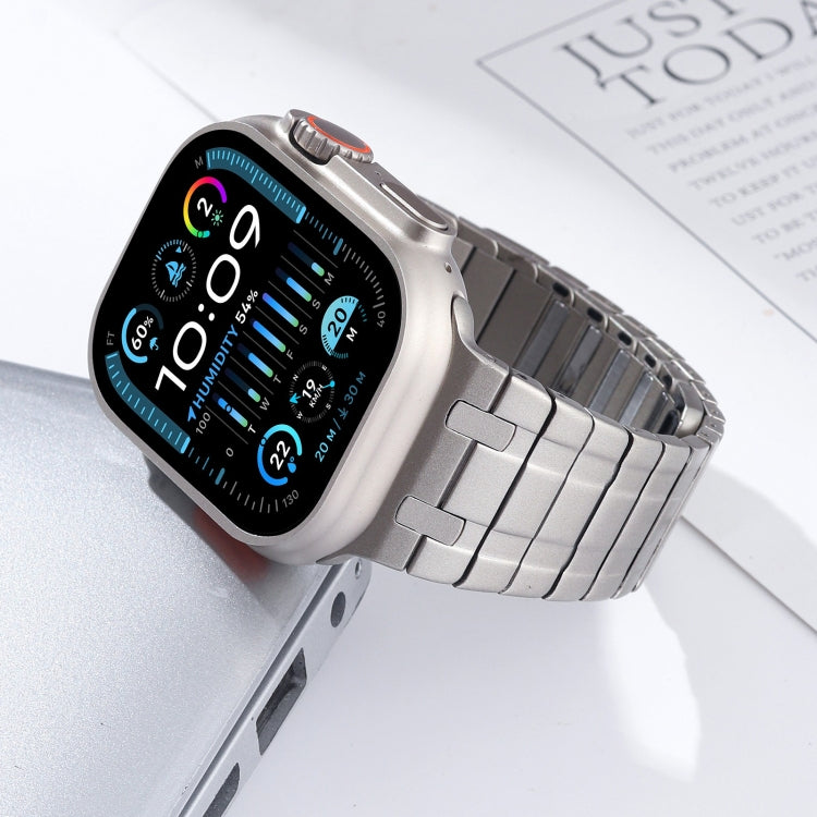For Apple Watch Series 5 44mm Magnetic Stainless Steel Watch Band(Titanium Gold) - free shipping - PMc TechLife - Order now!