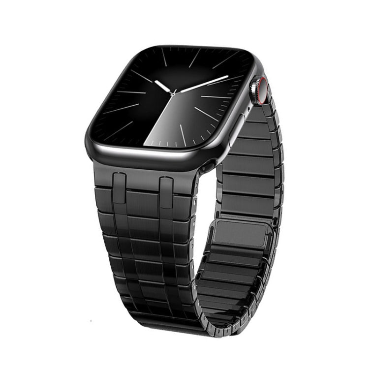 For Apple Watch Series 3 42mm Magnetic Stainless Steel Watch Band(Black) - free shipping - PMc TechLife - Order now!