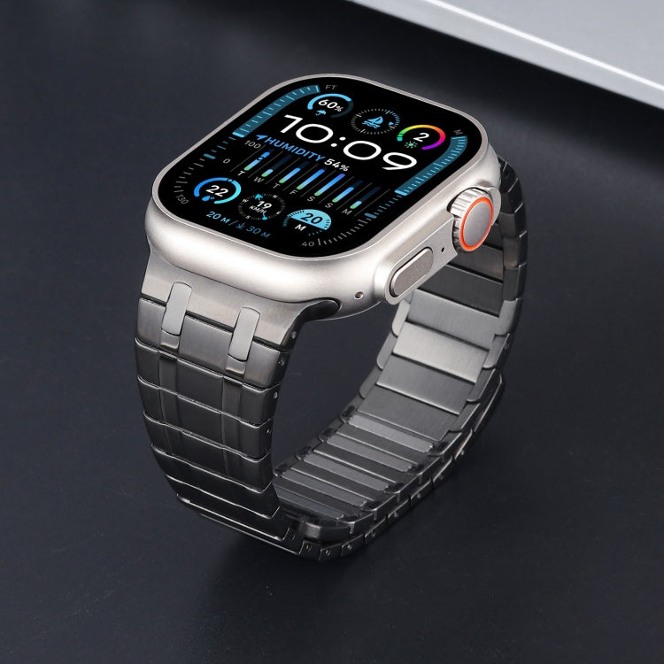 For Apple Watch Series 3 42mm Magnetic Stainless Steel Watch Band(Titanium Grey) - free shipping - PMc TechLife - Order now!