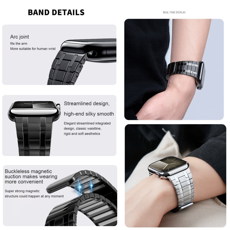 For Apple Watch Series 5 44mm Magnetic Stainless Steel Watch Band(Silver) - free shipping - PMc TechLife - Order now!