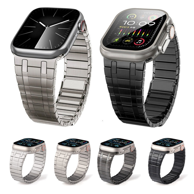 For Apple Watch SE 44mm Magnetic Stainless Steel Watch Band(Silver) - free shipping - PMc TechLife - Order now!