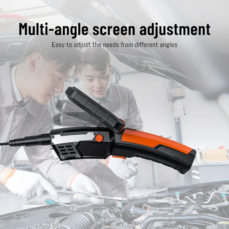 T27 5 inch IPS Color Screen 8mm Single Camera Handheld Hard Cable HD Industrial Endoscope, Length:2m(Orange Black) -  by PMC TechLife | Online Shopping South Africa | PMC TechLife | Buy Now Pay Later Mobicred