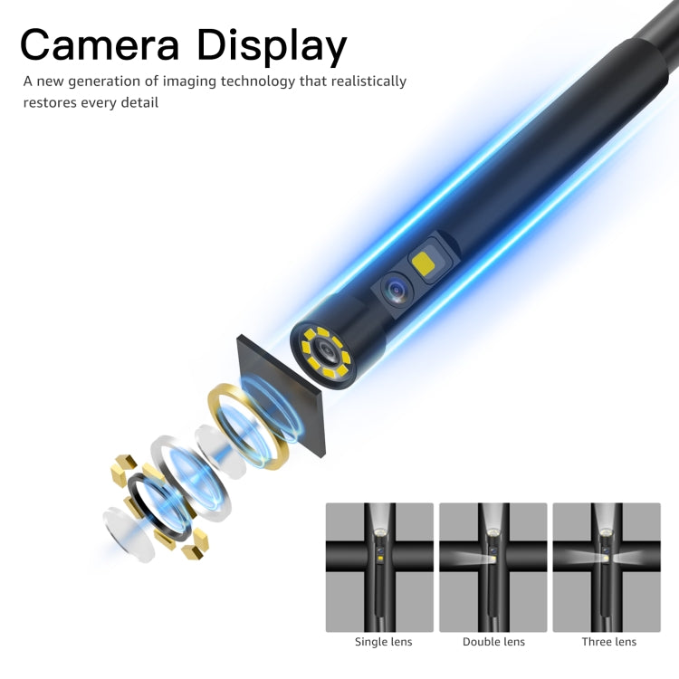 T29 5 inch IPS Screen 5.5mm Single Lens IP67 Waterproof Industrial Endoscope With Bracket, Length:2m -  by PMC TechLife | Online Shopping South Africa | PMC TechLife | Buy Now Pay Later Mobicred