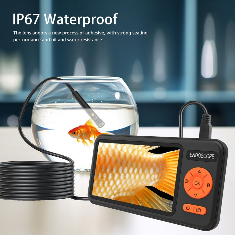 T29 5 inch IPS Screen 8mm Single Lens IP67 Waterproof Industrial Endoscope With Bracket, Length:3.5m -  by PMC TechLife | Online Shopping South Africa | PMC TechLife | Buy Now Pay Later Mobicred