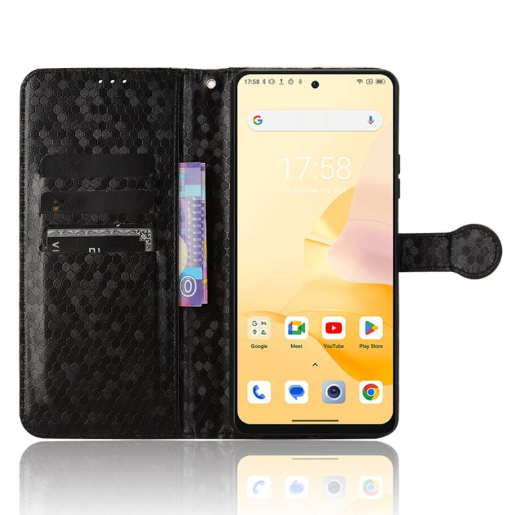 For Blackview Shark 8 Honeycomb Dot Texture Leather Phone Case(Black) - More Brand by PMC TechLife | Online Shopping South Africa | PMC TechLife | Buy Now Pay Later Mobicred
