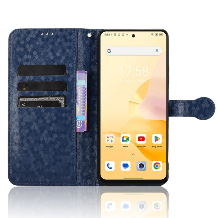For Blackview Shark 8 Honeycomb Dot Texture Leather Phone Case(Blue) - More Brand by PMC TechLife | Online Shopping South Africa | PMC TechLife | Buy Now Pay Later Mobicred