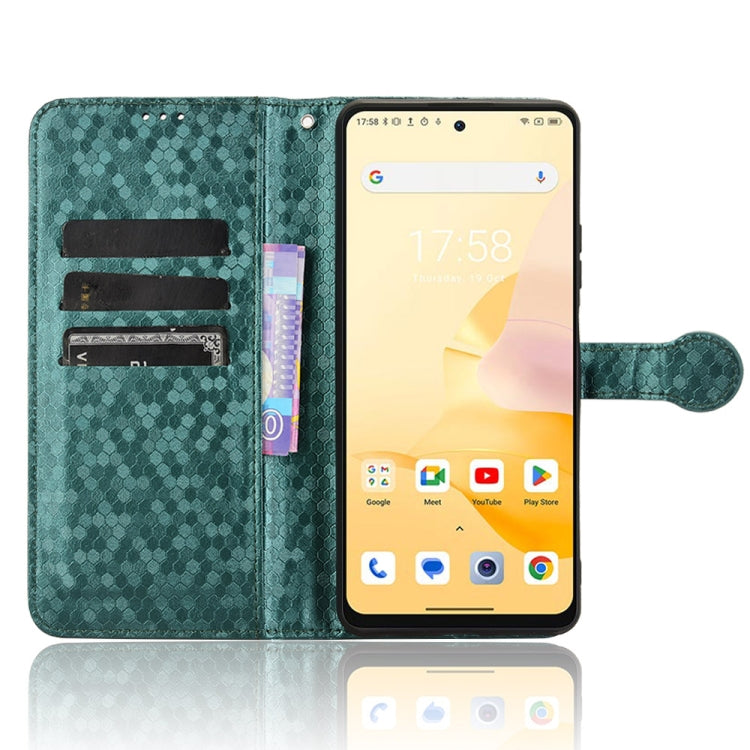 For Blackview Shark 8 Honeycomb Dot Texture Leather Phone Case(Green) - More Brand by PMC TechLife | Online Shopping South Africa | PMC TechLife | Buy Now Pay Later Mobicred