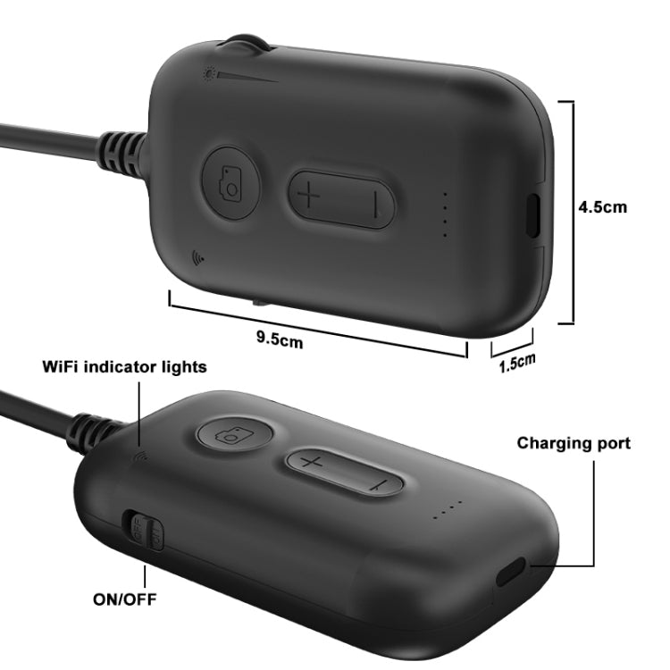 Y15 5.5mm Single Camera WiFi Connected Hard Cable HD Industrial Endoscope, Length:1m(Black) -  by PMC TechLife | Online Shopping South Africa | PMC TechLife | Buy Now Pay Later Mobicred