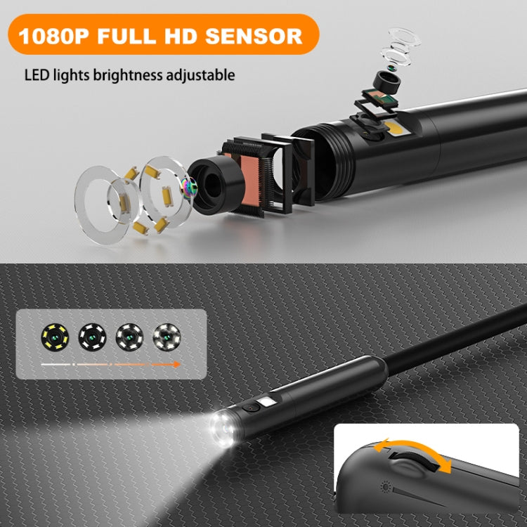 Y15 5.5mm Dual Camera WiFi Connected Hard Cable HD Industrial Endoscope, Length:1m(Black) -  by PMC TechLife | Online Shopping South Africa | PMC TechLife | Buy Now Pay Later Mobicred