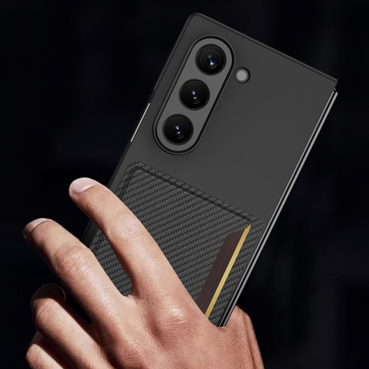 For Samsung Galaxy Z Fold6 GKK Integrated Ultra-thin Card Slots Phone Case(Black) - free shipping - PMC Jewellery - Order now!