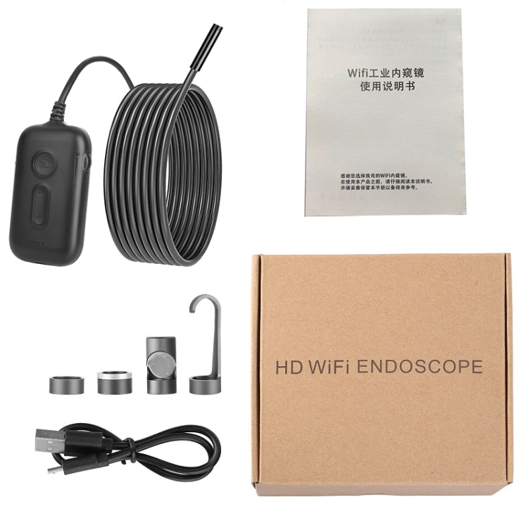 Y15 7.9mm Dual Camera WiFi Connected Hard Cable HD Industrial Endoscope, Length:2m(Black) -  by PMC TechLife | Online Shopping South Africa | PMC TechLife | Buy Now Pay Later Mobicred