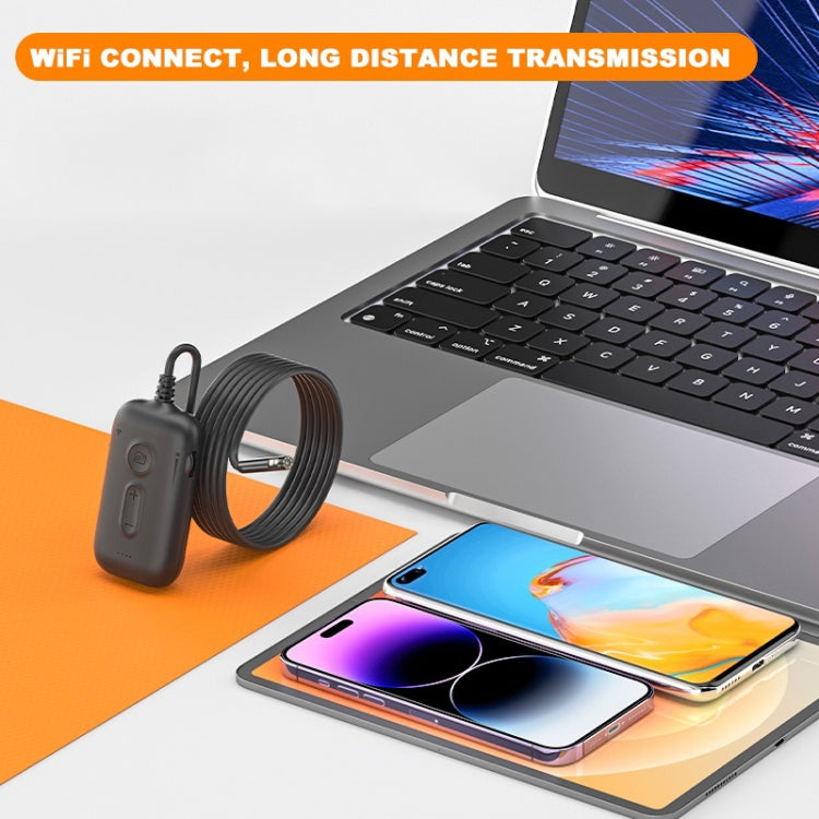 Y15 7.9mm Triple Camera WiFi Connected Hard Cable HD Industrial Endoscope, Length:5m(Black) -  by PMC TechLife | Online Shopping South Africa | PMC TechLife | Buy Now Pay Later Mobicred