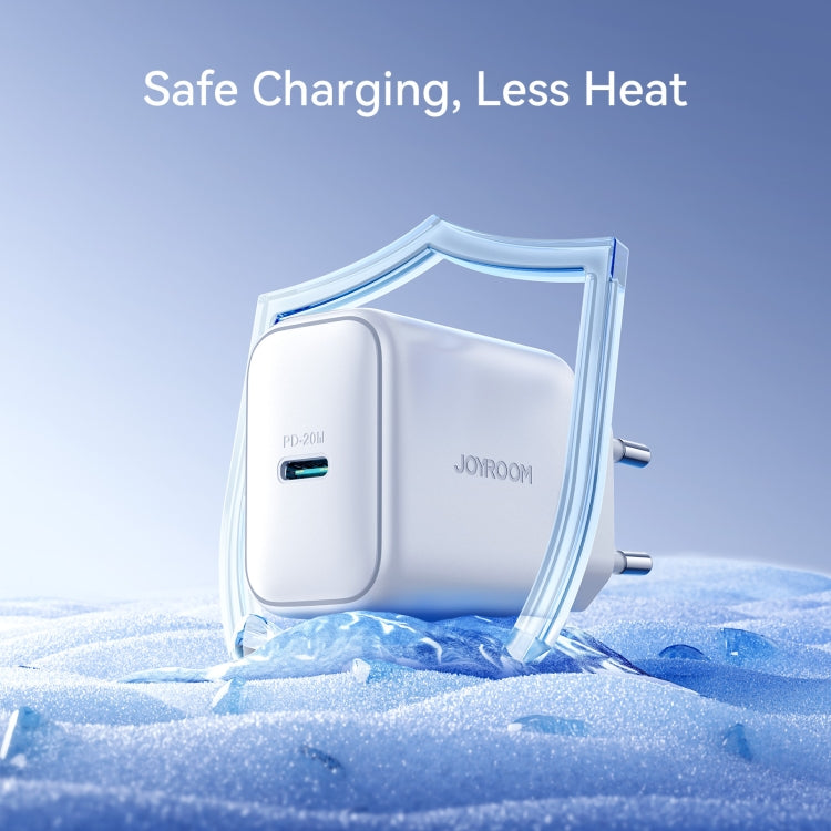 JOYROOM JR-TCF20 PD20W USB-C / Type-C Port Charger, Plug:EU Plug(White) - free shipping - PMC Jewellery - Order now!