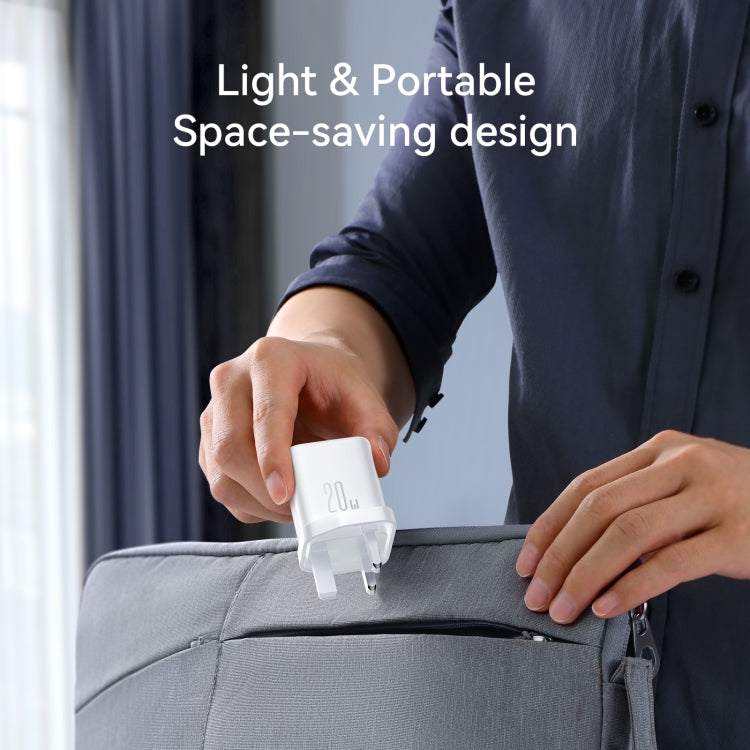 JOYROOM JR-TCF20 PD20W USB-C / Type-C Port Charger, Plug:UK Plug(White) - USB Charger by JOYROOM | Online Shopping South Africa | PMC Jewellery | Buy Now Pay Later Mobicred