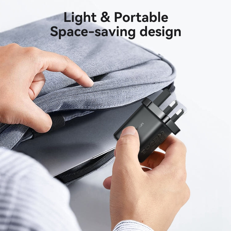 JOYROOM JR-TCF23 25W USB-C / Type-C Port Fast Charger Kit with Type-C to Type-C Cable, Plug:UK Plug(Black) - free shipping - PMC TechLife - Order now!