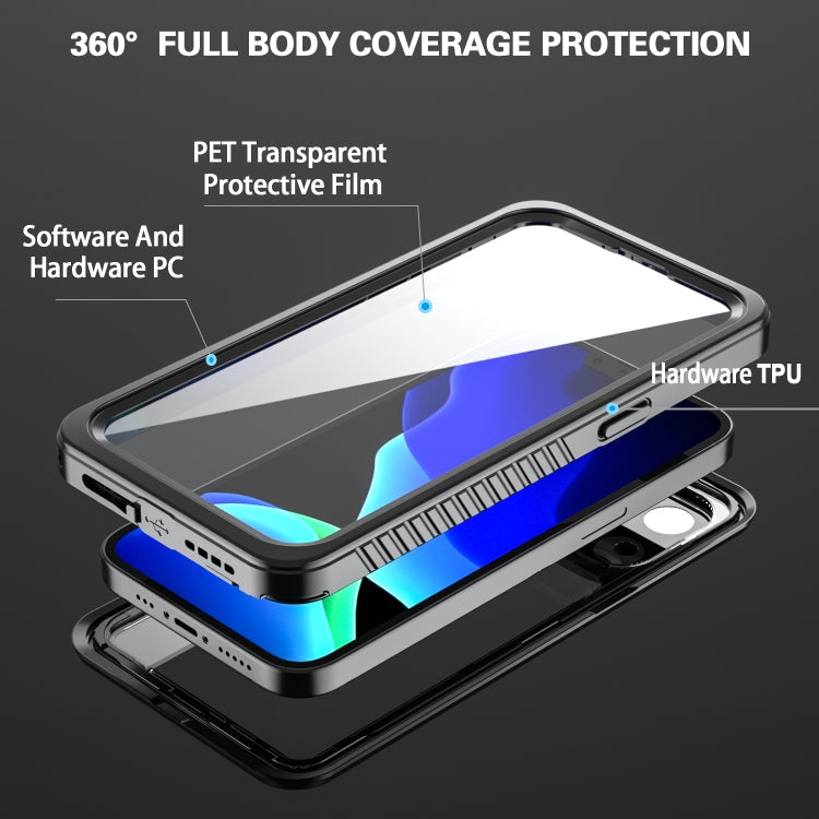 For iPhone 13 Pro RedPepper Shockproof IP68 Waterproof PC + TPU Protective Case(Black) - free shipping - PMc TechLife - Order now!