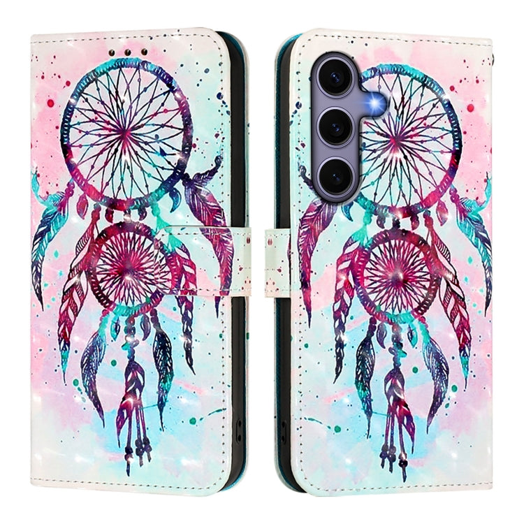 For Samsung Galaxy S25 5G 3D Painting Horizontal Flip Leather Phone Case(Color Drop Wind Chimes) - free shipping - PMC Jewellery - Order now!