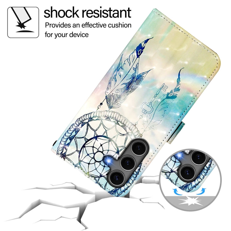 For Samsung Galaxy S25+ 5G 3D Painting Horizontal Flip Leather Phone Case(Dream Wind Chimes) - Galaxy S25+ 5G Cases by PMC Jewellery | Online Shopping South Africa | PMC Jewellery | Buy Now Pay Later Mobicred