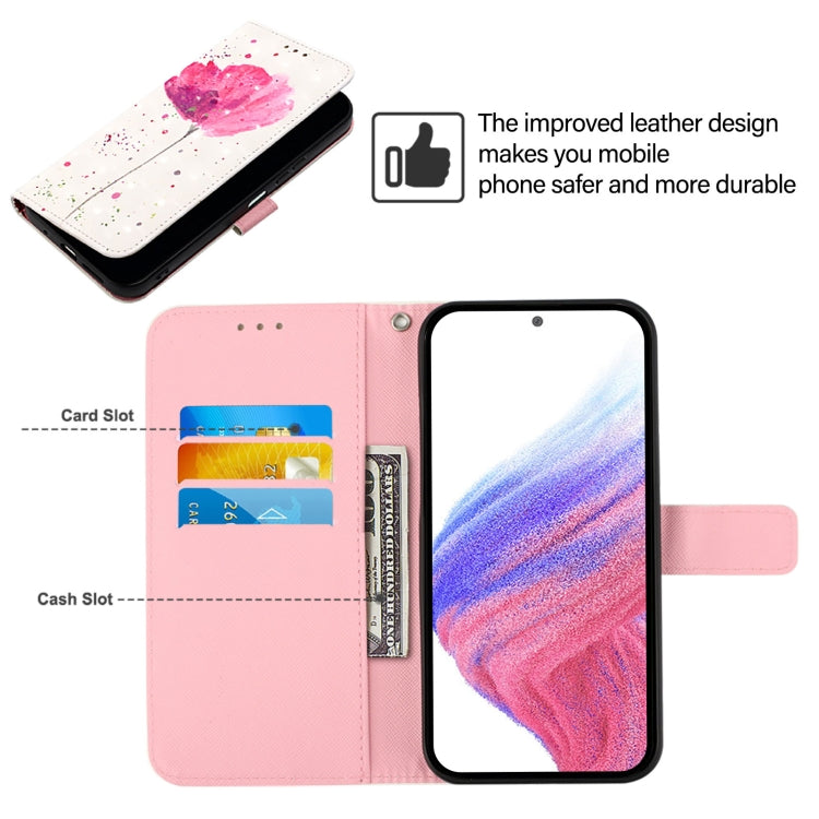 For Samsung Galaxy S25+ 5G 3D Painting Horizontal Flip Leather Phone Case(Flower) - Galaxy S25+ 5G Cases by PMC Jewellery | Online Shopping South Africa | PMC Jewellery | Buy Now Pay Later Mobicred