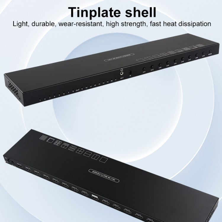 Measy MV43161 16-screen 4K HDMI 1080P Simultaneous Display Splitter(US Plug) - free shipping - PMc TechLife - Order now!