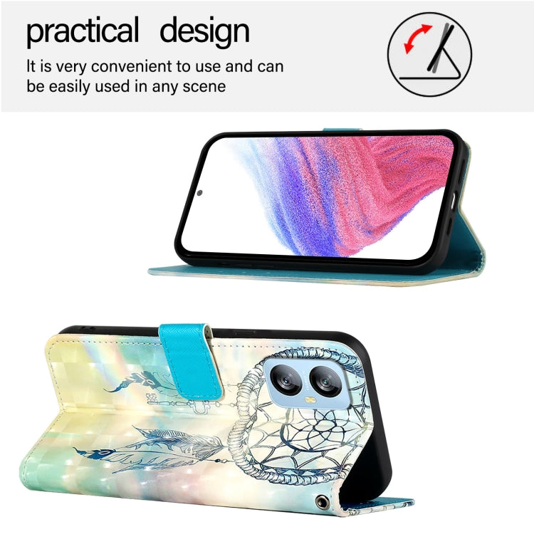 For Blackview A52 3D Painting Horizontal Flip Leather Phone Case(Dream Wind Chimes) - More Brand by PMC TechLife | Online Shopping South Africa | PMC TechLife | Buy Now Pay Later Mobicred