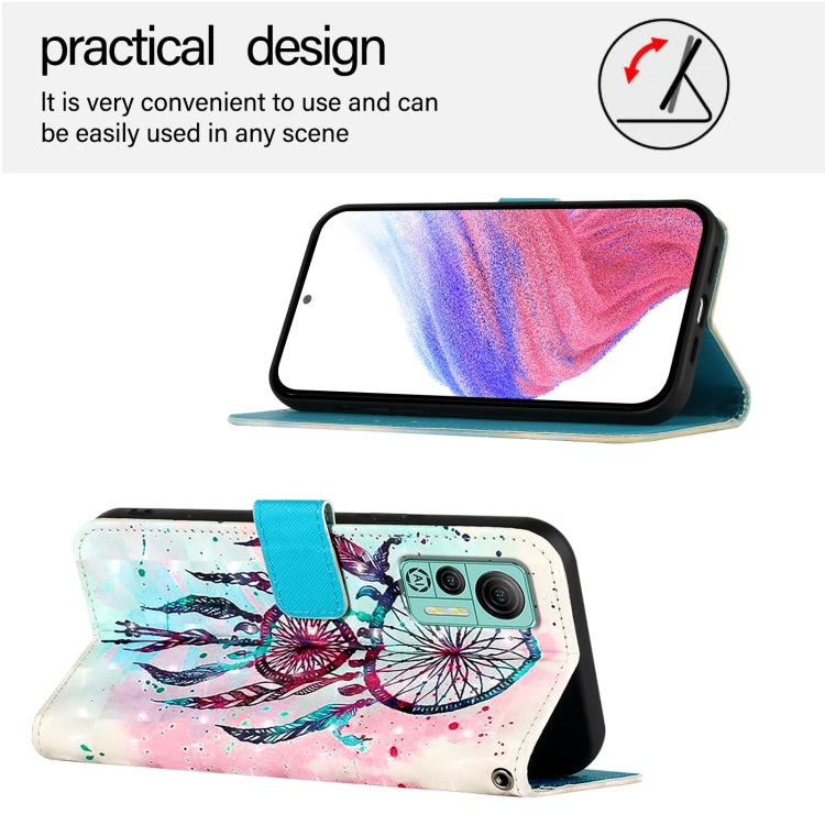 For Ulefone Note 14 3D Painting Horizontal Flip Leather Phone Case(Color Drop Wind Chimes) - Ulefone Cases by PMC Jewellery | Online Shopping South Africa | PMC Jewellery | Buy Now Pay Later Mobicred