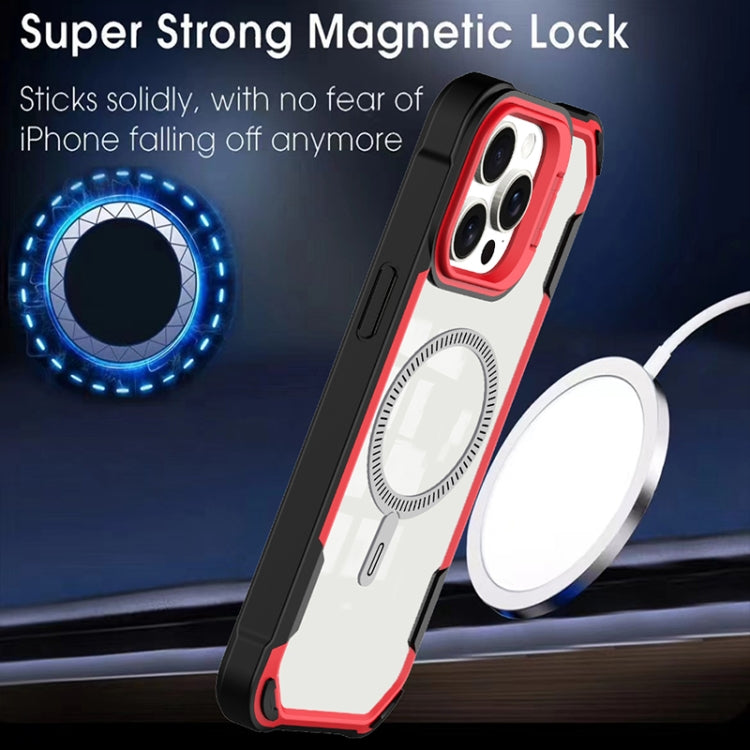 For iPhone 16 Plus Transparent Acrylic MagSafe Lens Holder Phone Case(Purple) - iPhone 16 Plus Cases by PMC TechLife | Online Shopping South Africa | PMC TechLife | Buy Now Pay Later Mobicred