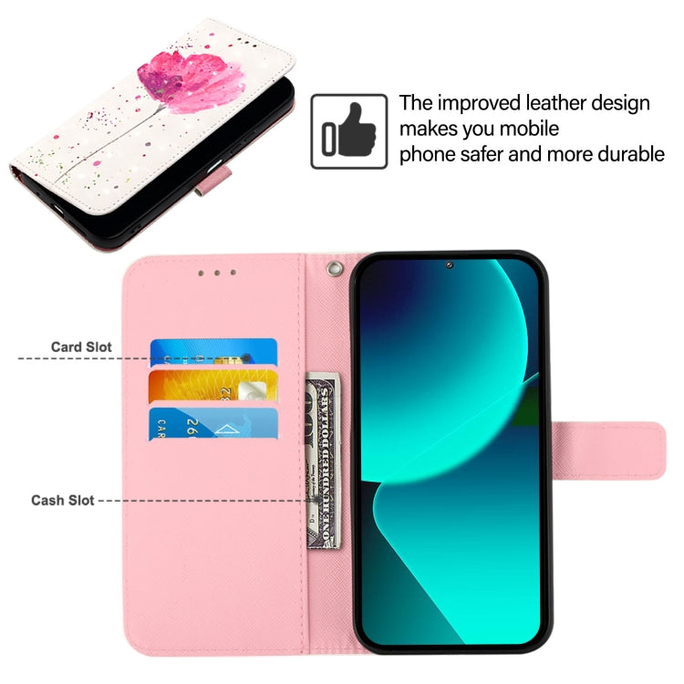 For Google Pixel 9 Pro XL 3D Painting Horizontal Flip Leather Phone Case(Flower) - Google Cases by PMC TechLife | Online Shopping South Africa | PMC TechLife | Buy Now Pay Later Mobicred