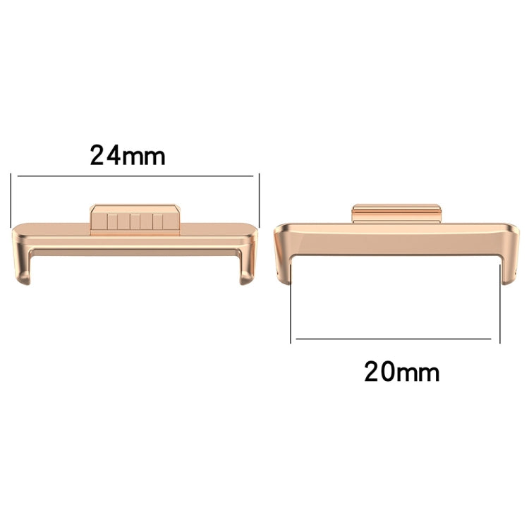 For Huawei Watch Fit3 20mm 1 Pair Zinc Alloy Metal Watch Band Connector(Gold) - free shipping - PMc TechLife - Order now!