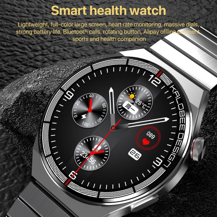 1.3 inch Leather Band IP68 Waterproof Smart Watch Support Bluetooth Call(Black) - Smart Watches by PMC TechLife | Online Shopping South Africa | PMC TechLife | Buy Now Pay Later Mobicred