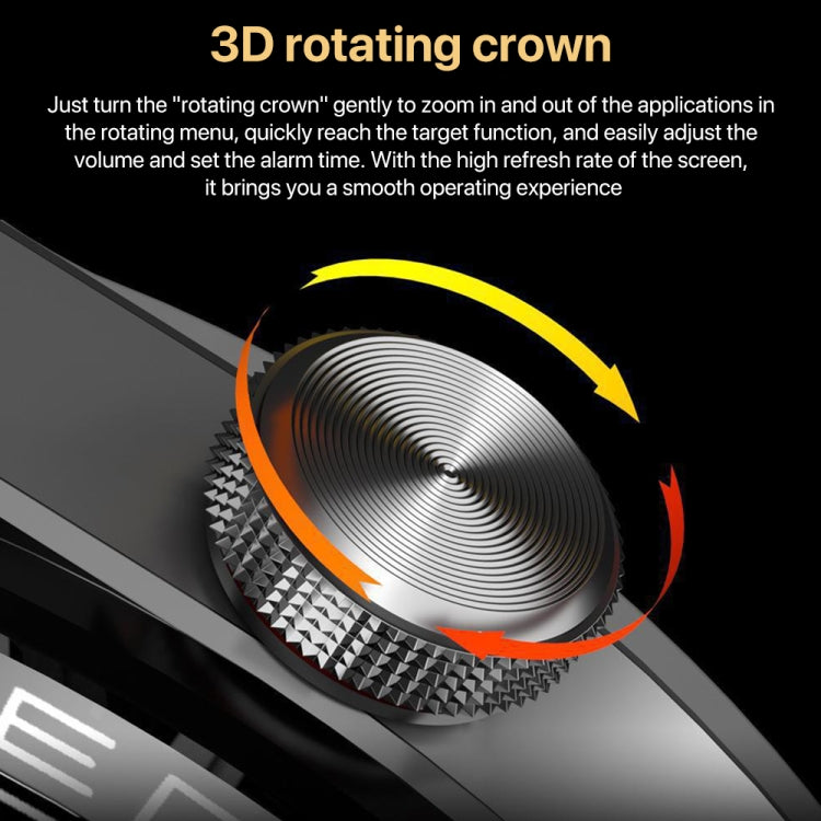 1.3 inch Leather Band IP68 Waterproof Smart Watch Support Bluetooth Call(Black) - Smart Watches by PMC TechLife | Online Shopping South Africa | PMC TechLife | Buy Now Pay Later Mobicred