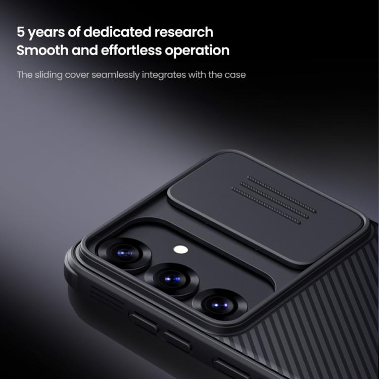 For Samsung Galaxy S25+ 5G NILLKIN Black Mirror Pro Series Camshield PC Phone Case(Black) - Galaxy S25+ 5G Cases by NILLKIN | Online Shopping South Africa | PMc TechLife | Buy Now Pay Later Mobicred