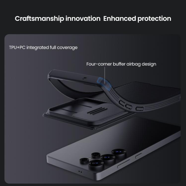 For Samsung Galaxy S25 Ultra 5G NILLKIN Black Mirror Pro Series Camshield PC Phone Case(Black) - Galaxy S25 Ultra 5G Cases by NILLKIN | Online Shopping South Africa | PMc TechLife | Buy Now Pay Later Mobicred