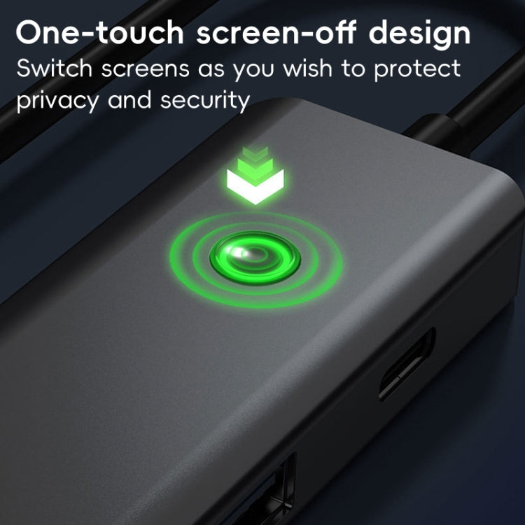 BYL-2319 5 in 1 USB-C / Type-C to USB3.0+USB-C / Type-C+HDTV Multi-function Docking Station(Grey) - USB HUB by PMC Jewellery | Online Shopping South Africa | PMC Jewellery | Buy Now Pay Later Mobicred