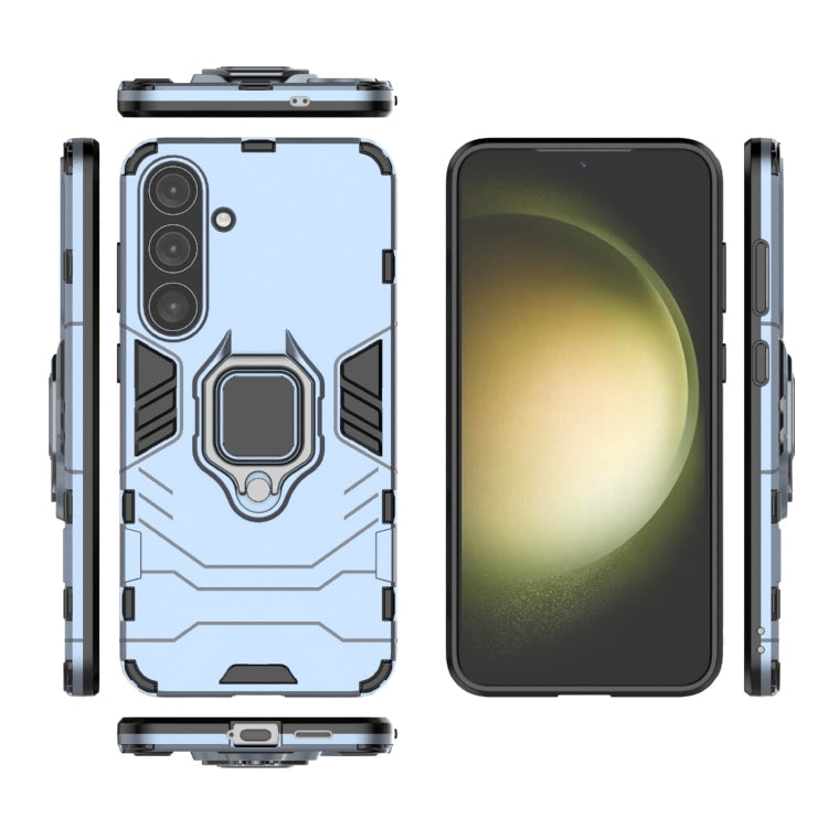 For Samsung Galaxy S25+ 5G PC + TPU Shockproof Protective Phone Case with Magnetic Ring Holder(Navy Blue) - Galaxy S25+ 5G Cases by PMC TechLife | Online Shopping South Africa | PMC TechLife | Buy Now Pay Later Mobicred