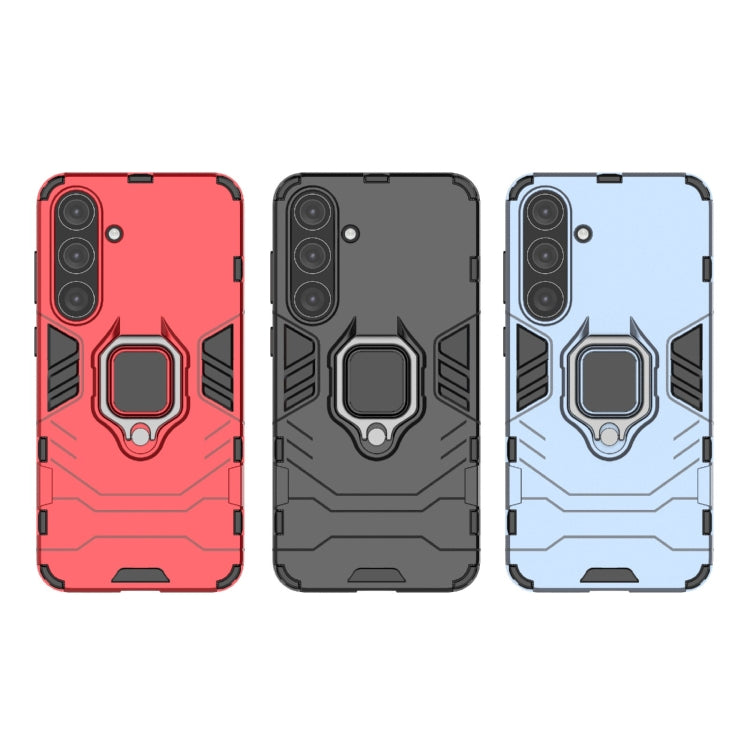 For Samsung Galaxy S25+ 5G PC + TPU Shockproof Protective Phone Case with Magnetic Ring Holder(Navy Blue) - Galaxy S25+ 5G Cases by PMC TechLife | Online Shopping South Africa | PMC TechLife | Buy Now Pay Later Mobicred