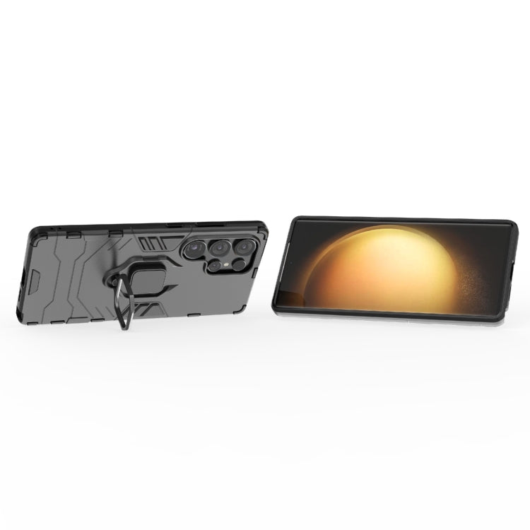 For Samsung Galaxy S25 Ultra 5G PC + TPU Shockproof Protective Phone Case with Magnetic Ring Holder(Black) - Galaxy S25 Ultra 5G Cases by PMC TechLife | Online Shopping South Africa | PMC TechLife | Buy Now Pay Later Mobicred