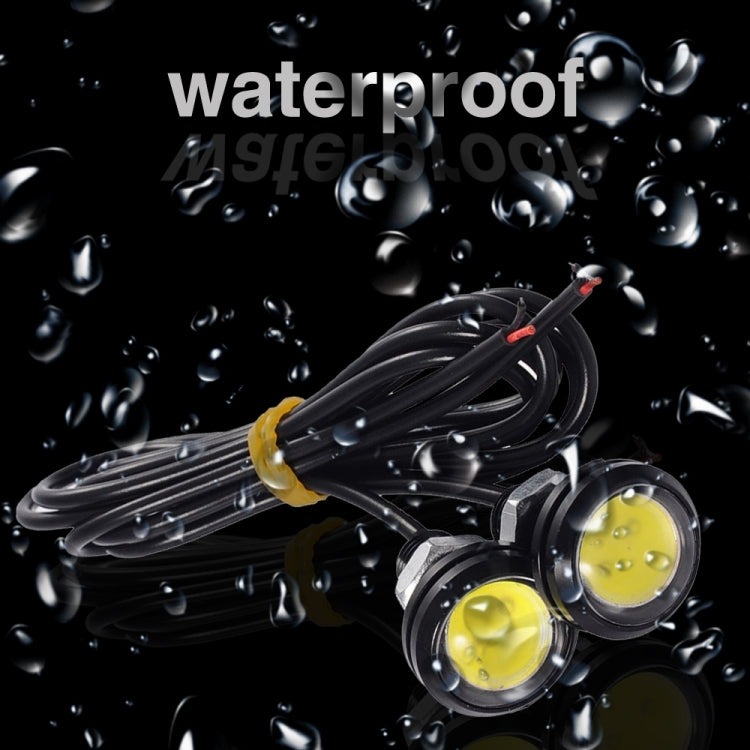 10pcs 23mm 1.5W DC12V Motorcycle Eagle Eye Light Double Lens Strobe Light(White Light) - Eagle Eye Lights by PMC TechLife | Online Shopping South Africa | PMC TechLife | Buy Now Pay Later Mobicred