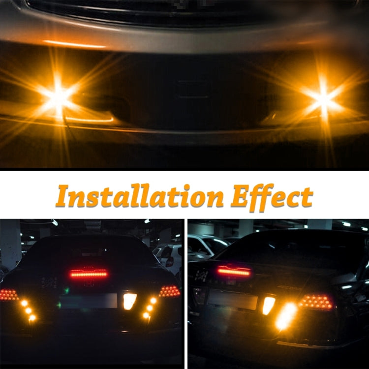 10pcs 23mm 1.5W DC12V Motorcycle Eagle Eye Light Double Lens Strobe Light(Yellow Light) - Eagle Eye Lights by PMC TechLife | Online Shopping South Africa | PMC TechLife | Buy Now Pay Later Mobicred