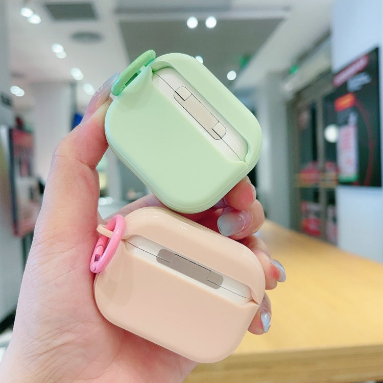 For AirPods Pro Fresh 3D Text Skin Feel Earbuds Box PC Case(Green) - For AirPods Pro by PMC Jewellery | Online Shopping South Africa | PMC Jewellery | Buy Now Pay Later Mobicred