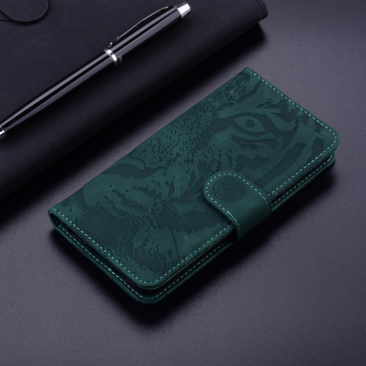 For Redmi K70 / K70 Pro Tiger Embossing Pattern Flip Leather Phone Case(Green) - free shipping - PMC Jewellery - Order now!