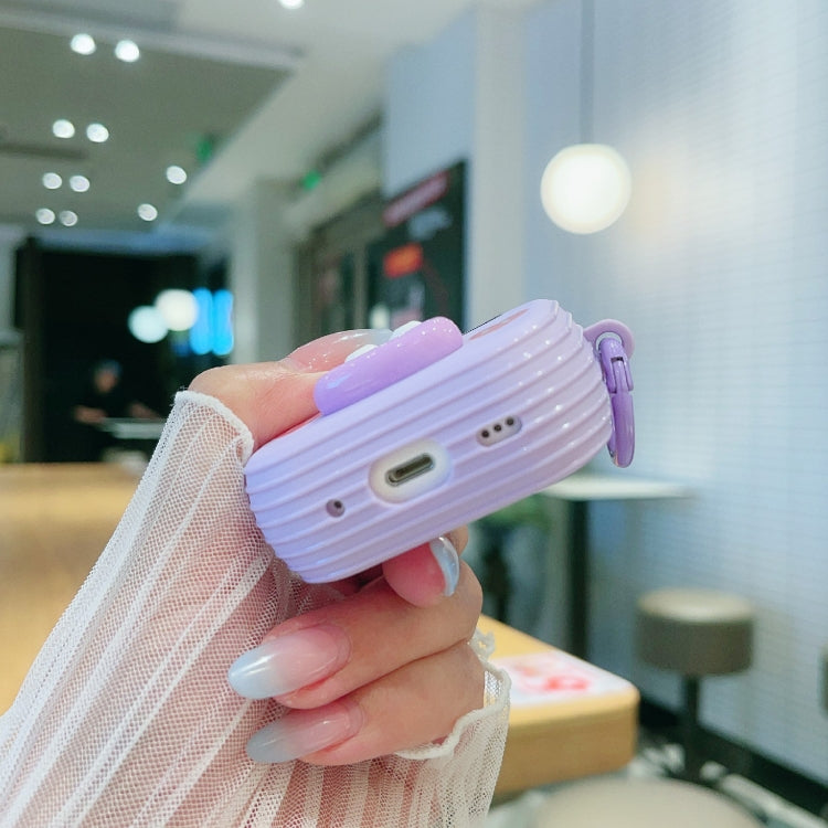 For AirPods 2 / 1 Fresh 3D Emoticon Pattern Skin Feel Earbuds Box PC Case(Pink) - For AirPods 1/2 by PMC Jewellery | Online Shopping South Africa | PMC Jewellery | Buy Now Pay Later Mobicred