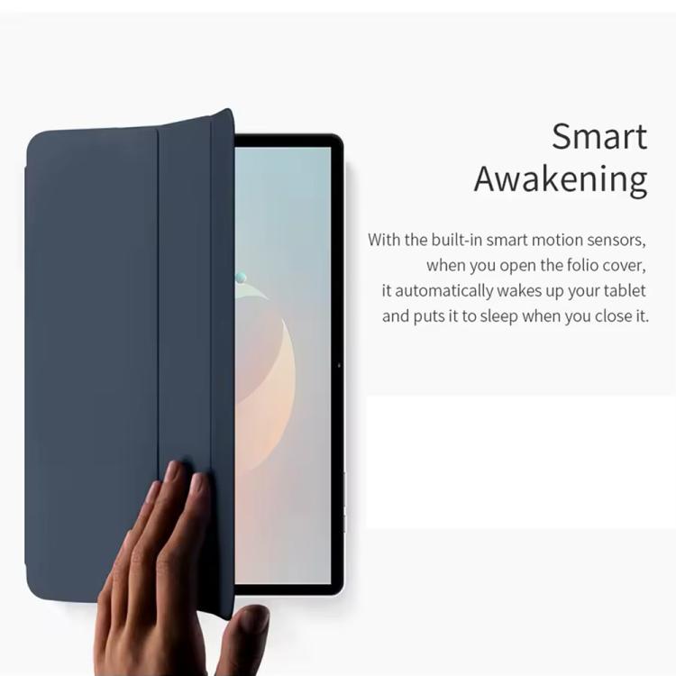 For Teclast P50AI  Anti-slip Texture Smart Tablet Leather Folio Case(Dark Blue) - free shipping - PMc TechLife - Order now!