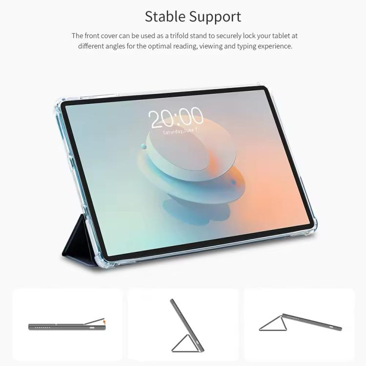 For Teclast P50AI  Anti-slip Texture Smart Tablet Leather Folio Case(Dark Blue) - free shipping - PMc TechLife - Order now!
