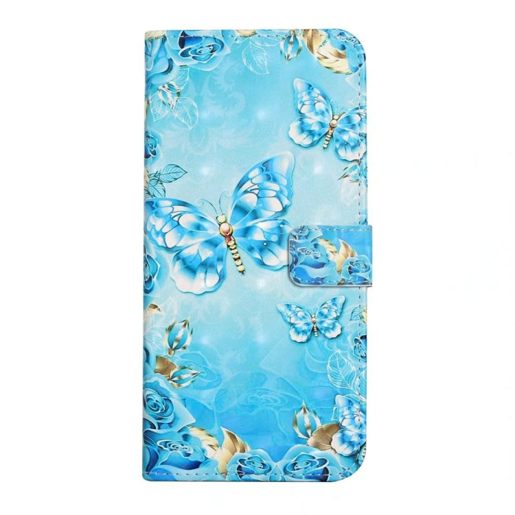 For Samsung Galaxy S25 5G Oil Embossed 3D Drawing Leather Phone Case(Blue Butterflies) - Galaxy S25 5G Cases by PMC TechLife | Online Shopping South Africa | PMC TechLife | Buy Now Pay Later Mobicred