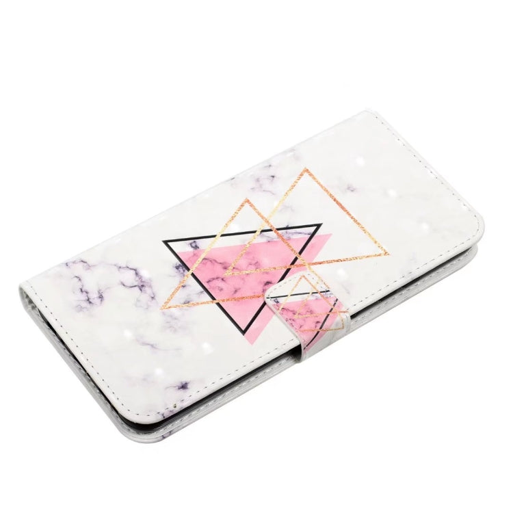 For Samsung Galaxy S25+ 5G Oil Embossed 3D Drawing Leather Phone Case(Triangular Marble) - Galaxy S25+ 5G Cases by PMC TechLife | Online Shopping South Africa | PMC TechLife | Buy Now Pay Later Mobicred