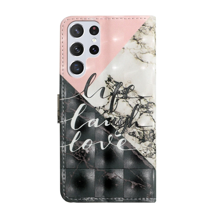 For Samsung Galaxy S25 Ultra 5G Oil Embossed 3D Drawing Leather Phone Case(Stitching Marble) - Galaxy S25 Ultra 5G Cases by PMC TechLife | Online Shopping South Africa | PMC TechLife | Buy Now Pay Later Mobicred