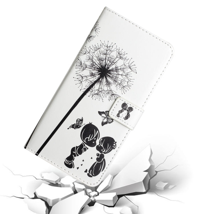 For Samsung Galaxy S25 Ultra 5G Oil Embossed 3D Drawing Leather Phone Case(Couple Dandelion) - Galaxy S25 Ultra 5G Cases by PMC TechLife | Online Shopping South Africa | PMC TechLife | Buy Now Pay Later Mobicred
