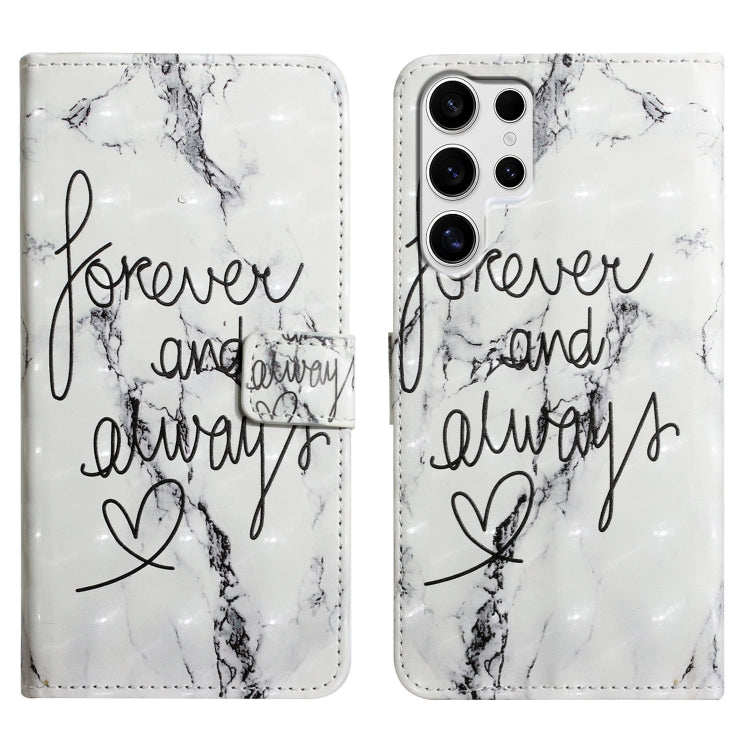 For Samsung Galaxy S25 Ultra 5G Oil Embossed 3D Drawing Leather Phone Case(Words Marble) - Galaxy S25 Ultra 5G Cases by PMC TechLife | Online Shopping South Africa | PMC TechLife | Buy Now Pay Later Mobicred