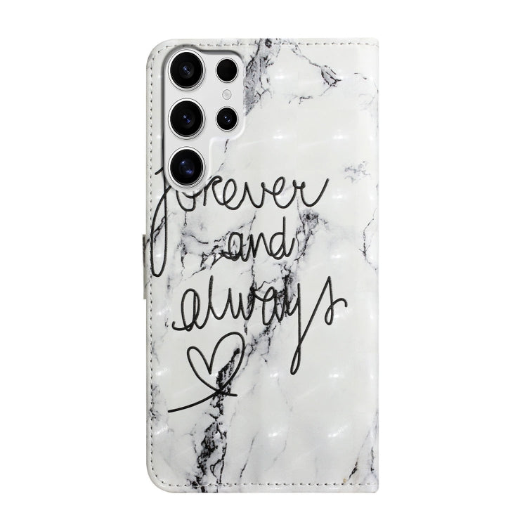 For Samsung Galaxy S25 Ultra 5G Oil Embossed 3D Drawing Leather Phone Case(Words Marble) - Galaxy S25 Ultra 5G Cases by PMC TechLife | Online Shopping South Africa | PMC TechLife | Buy Now Pay Later Mobicred
